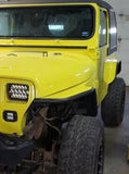 LJ, TJ, YJ, CJ7, CJ8 Tube Fenders Negative Flare