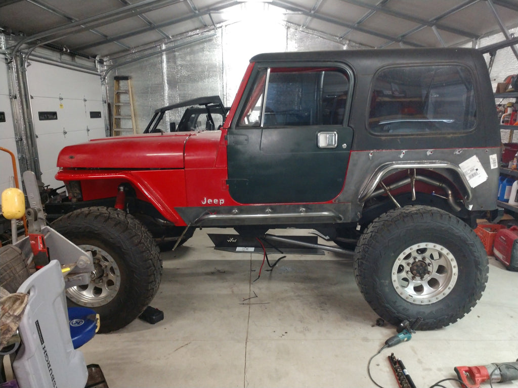 TJ, YJ, CJ7 Rear Armor w/Tube Flares – Wizard Works Offroad