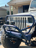 LJ, TJ, YJ, CJ7, CJ8 Stubby Bumper with Grill Hoop