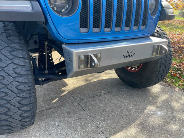 Aluminum Stubby Front Bumper JK, JL, JT – Wizard Works Offroad