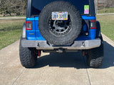 JL FULL WIDTH REAR BUMPER with Factory License plate location.