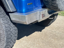 JL FULL WIDTH REAR BUMPER with Factory License plate location.